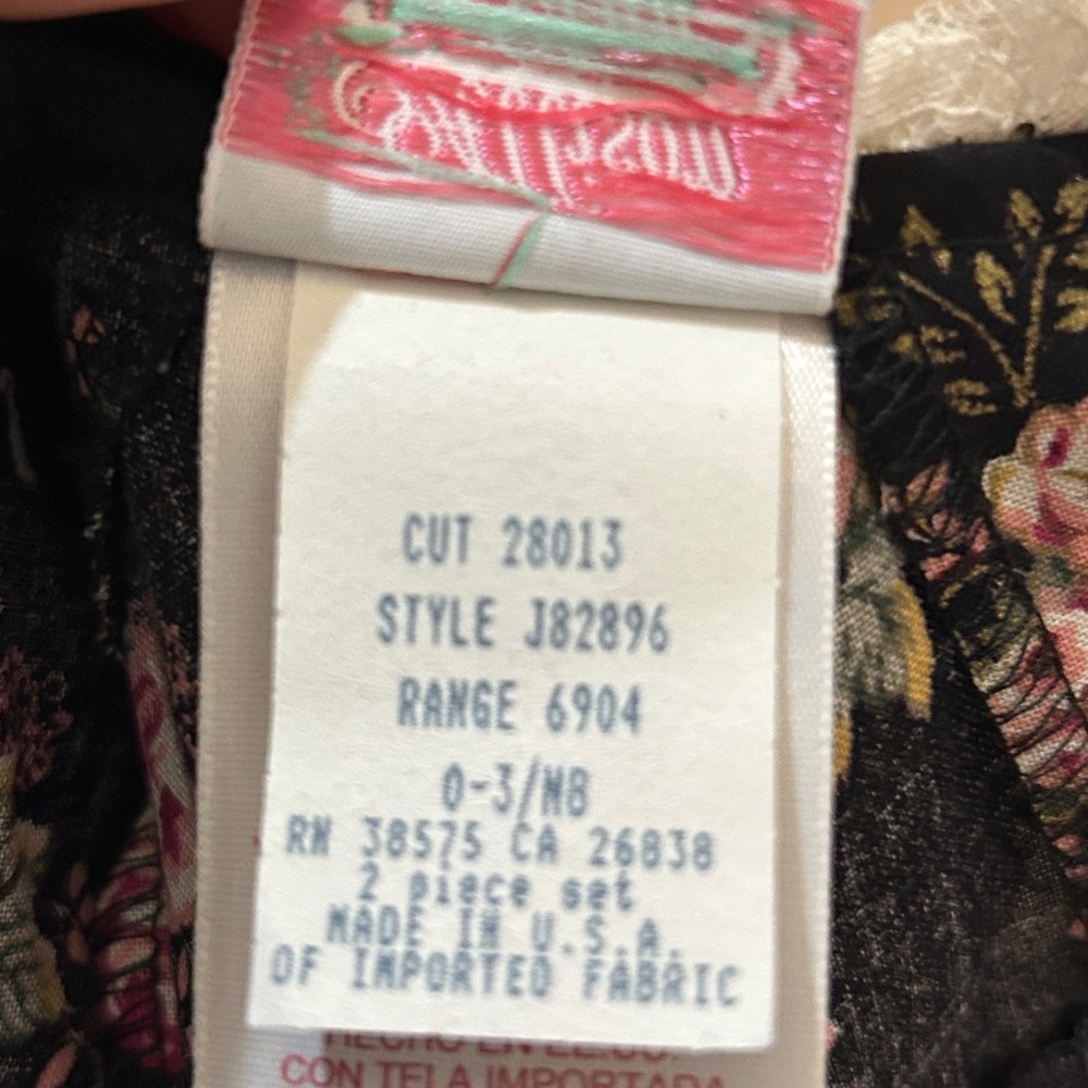 Vintage Allison Ann 2 Piece Baby Dress & Bloomers 0-3 M - Picture 7 of 15